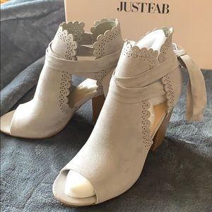 JustFab JustForFun Grey Booties